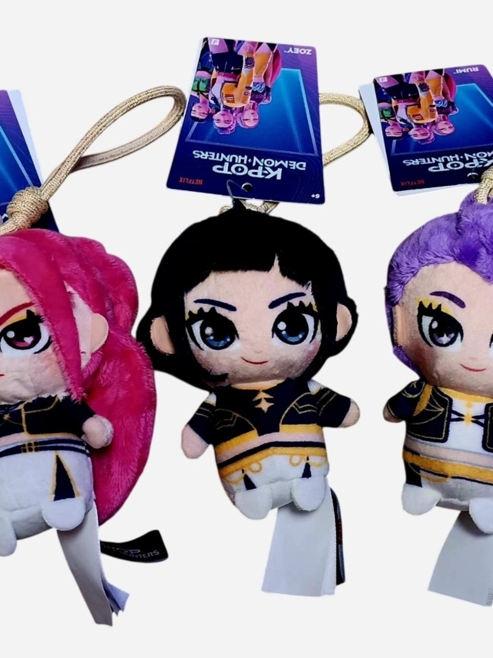 KPOP Demon Hunters Plush Hanger 3 Character Set